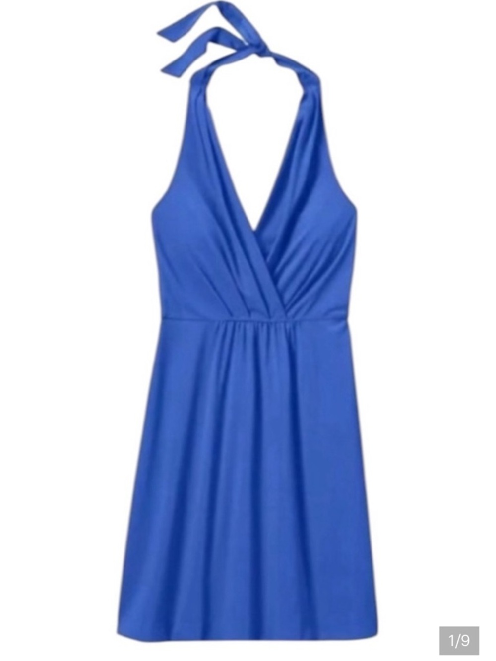 Athleta Dress Royal Blue Halter Golf Tennis Pickle Ball Summer Womens 12